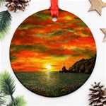 Alyssa s Sunset Ornament (Round)