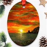 Alyssa s Sunset Ornament (Oval)