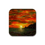Alyssa s Sunset Rubber Square Coaster (4 pack)