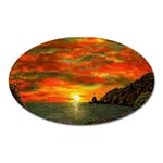 Alyssa s Sunset Magnet (Oval)