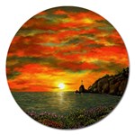 Alyssa s Sunset Magnet 5  (Round)