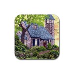 Essex Lighthouse   Ave Hurley   Pillow Rubber Coaster (Square)