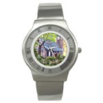 Essex Lighthouse   Ave Hurley   Pillow Stainless Steel Watch