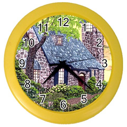 Essex Lighthouse   Ave Hurley   Pillow Color Wall Clock from ArtsNow.com Front
