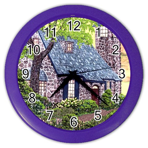Essex Lighthouse   Ave Hurley   Pillow Color Wall Clock from ArtsNow.com Front