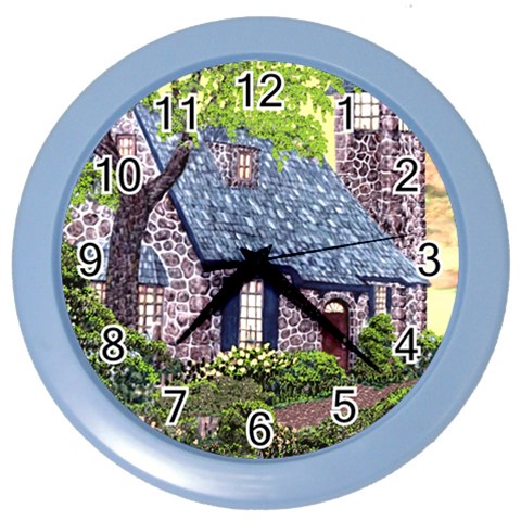 Essex Lighthouse   Ave Hurley   Pillow Color Wall Clock from ArtsNow.com Front