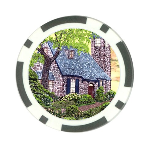 Essex Lighthouse   Ave Hurley   Pillow Poker Chip Card Guard from ArtsNow.com Front