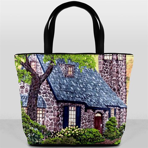Essex Lighthouse   Ave Hurley   Pillow Bucket Bag from ArtsNow.com Front