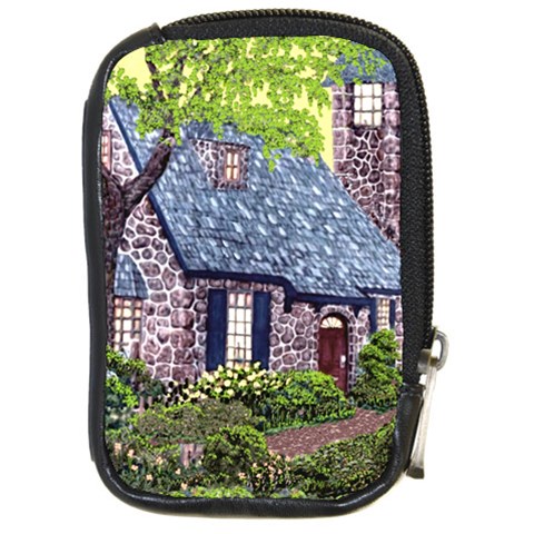 Essex Lighthouse   Ave Hurley   Pillow Compact Camera Leather Case from ArtsNow.com Front