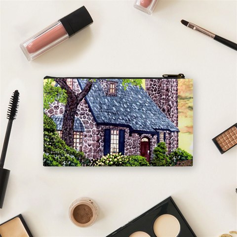 Essex Lighthouse   Ave Hurley   Pillow Cosmetic Bag (Small) from ArtsNow.com Back