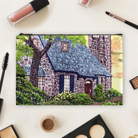 Essex Lighthouse   Ave Hurley   Pillow Cosmetic Bag (Large) from ArtsNow.com Front