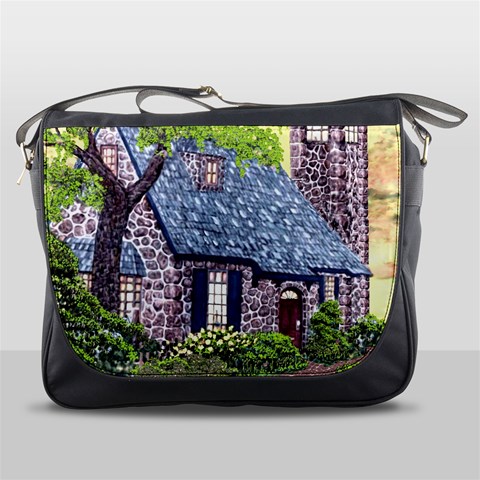 Essex Lighthouse   Ave Hurley   Pillow Messenger Bag from ArtsNow.com Front