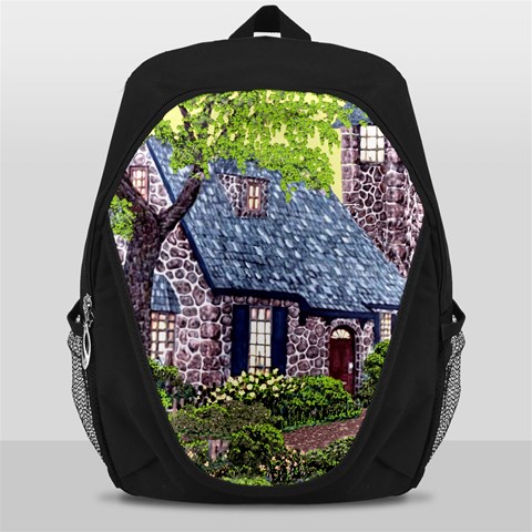 Essex Lighthouse   Ave Hurley   Pillow Backpack Bag from ArtsNow.com Front
