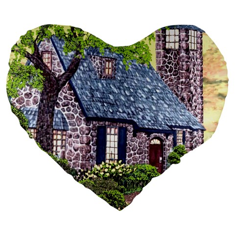 Essex Lighthouse   Ave Hurley   Pillow 19  Premium Heart Shape Cushion from ArtsNow.com Front
