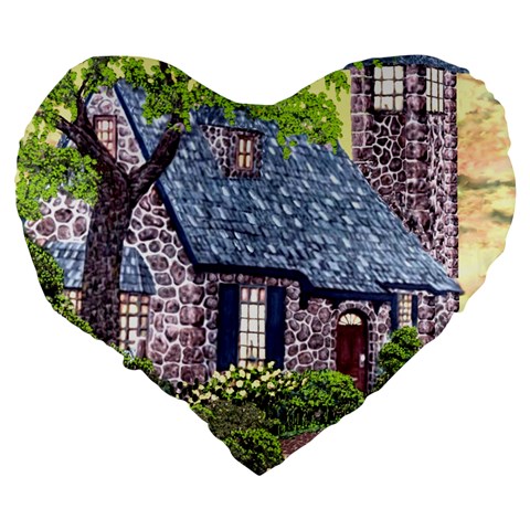 Essex Lighthouse   Ave Hurley   Pillow 19  Premium Heart Shape Cushion from ArtsNow.com Back
