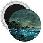 Hobsons  Lighthouse - Ave Hurley -  3  Magnet
