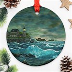 Hobsons  Lighthouse - Ave Hurley -  Ornament (Round)