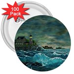 Hobsons  Lighthouse - Ave Hurley -  3  Button (100 pack)
