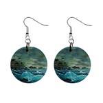 Hobsons  Lighthouse - Ave Hurley -  1  Button Earrings