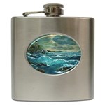 Hobsons  Lighthouse - Ave Hurley -  Hip Flask (6 oz)