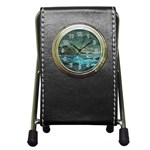 Hobsons  Lighthouse - Ave Hurley -  Pen Holder Desk Clock
