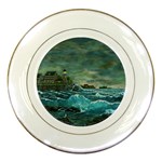 Hobsons  Lighthouse - Ave Hurley -  Porcelain Plate
