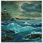 Hobsons  Lighthouse - Ave Hurley -  Canvas 12  x 12 