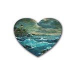Hobsons  Lighthouse - Ave Hurley -  Heart Coaster (4 pack)