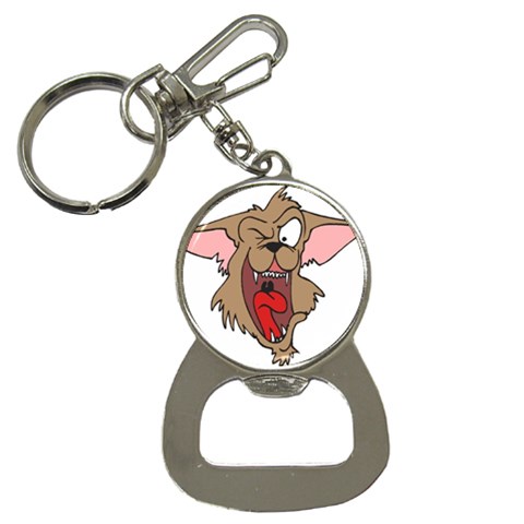 crazy_dog Bottle Opener Key Chain from ArtsNow.com Front