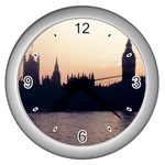 London Skyline Wall Clock (Silver)