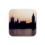 London Skyline Rubber Square Coaster (4 pack)