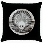 Fornasetti Art Throw Pillow Case Throw Pillow Case (Black)