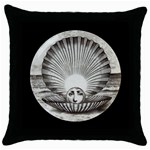 Fornasetti Art Throw Pillow Case Throw Pillow Case (Black)