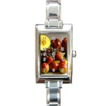 Fresh Fruit Rectangular Italian Charm Watch