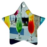 Tropical Drinks Ornament (Star)