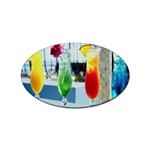 Tropical Drinks Sticker Oval (100 pack)