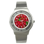 Strawberries  Stainless Steel Watch