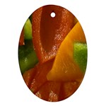 Bell Peppers Ornament (Oval)