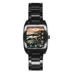 Kerry s Lighthouse -  Ave Hurley   - Men s Stainless Steel Barrel Analog Watch
