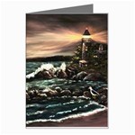 Kerry s Lighthouse - Ave Hurley -  Greeting Card