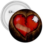 Broken heart 3  Button