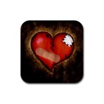 Broken heart Rubber Coaster (Square)