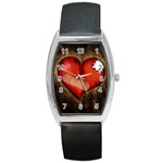 Broken heart Barrel Style Metal Watch