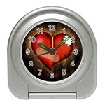 Broken heart Travel Alarm Clock