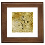 Pirate Compass Framed Tile