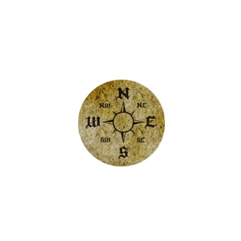 Pirate Compass 1  Mini Button from ArtsNow.com Front