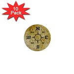 Pirate Compass 1  Mini Button (10 pack) 