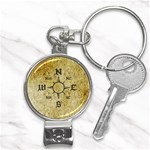 Pirate Compass Nail Clippers Key Chain