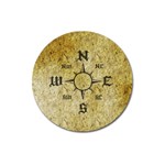 Pirate Compass Magnet 3  (Round)