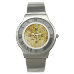 Pirate Compass Stainless Steel Watch